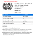thumbnail image 2 of Rear Brake Rotor Set - Compatible with 2008 - 2017 Dodge Challenger 2009 2010 2011 2012 2013 2014 2015 2016, 2 of 2