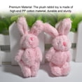 thumbnail image 4 of Advancent Mini conejos articulados para el hogar, colgante de conejito de peluche resistente al desgaste para llavero, regalos de muñecas, cumpleaños, Kits de decoración para fiestas Rosa 6cm Advancent HA061951-01B, 4 of 6