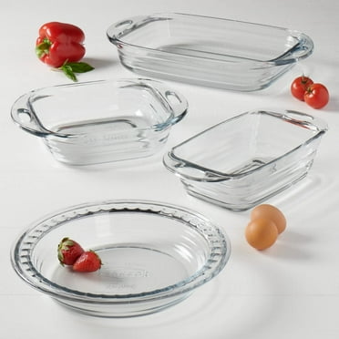 Anchor Hocking 3 Piece Hobnail Glass Serving Set
