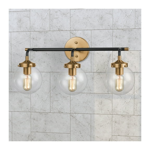 Elk Lighting Boudreaux Matte Black Finish 3-Light Vanity Light