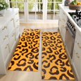 thumbnail image 4 of Kitchen Rugs Sets Of 2,Yellow and Black Of Leopard Print Anti Fatigue Kitchen Mat Rugs Non Slip Washable,Decorative Kitchen Floor Mats for Kitchen,Sink,Laundry,17"X47", 4 of 5