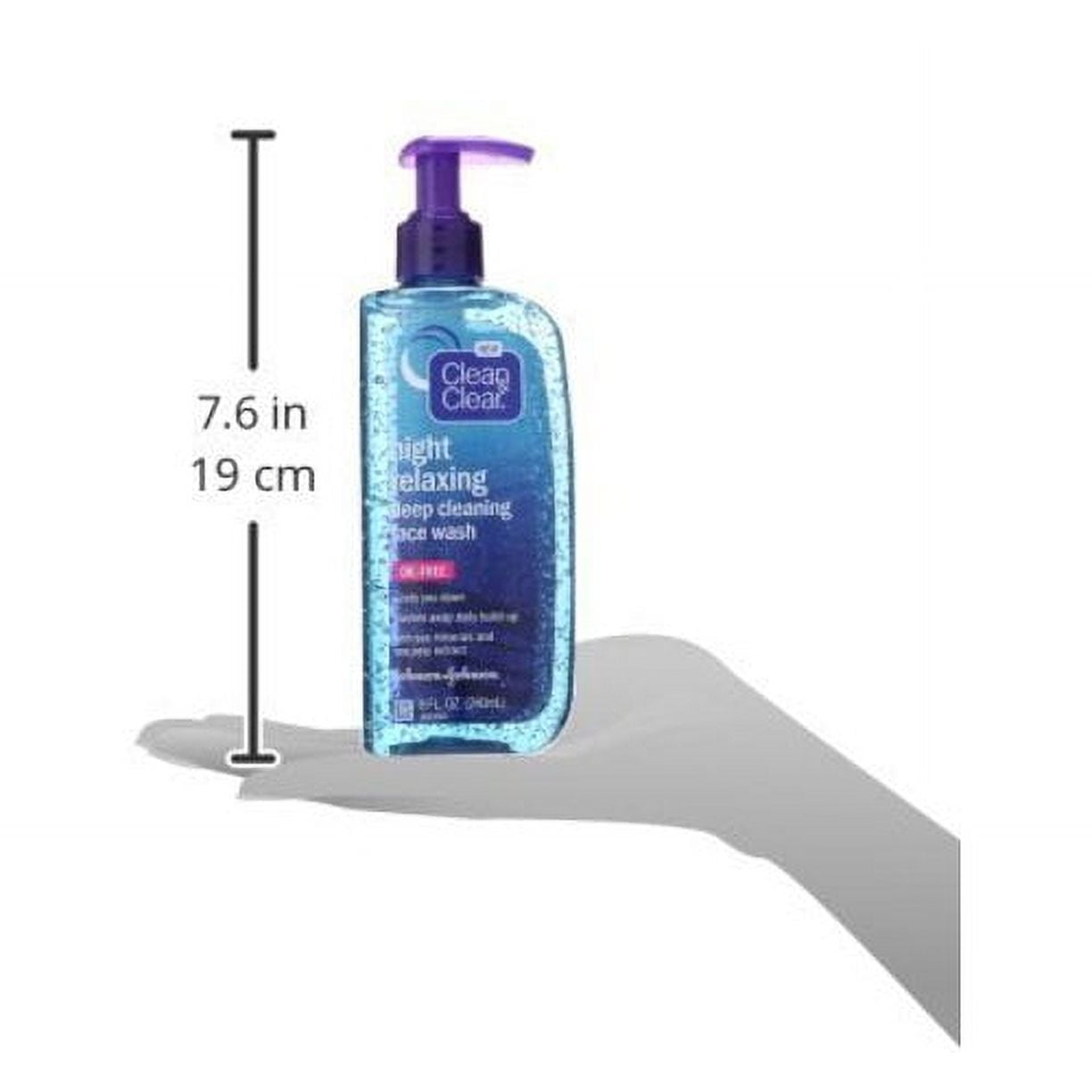 Clean & Clear Night Relaxing Deep Cleaning Face Wash, 8 oz, 6 Pack