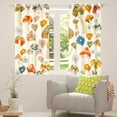 thumbnail image 3 of Erosebridal Groovy Flower Curtains 52"X84",1960S 1970S Vintage Floral Curtains Drapes,Hippie Funky Mushroom Blackout Curtains,Cartoon Daisy Flowers Darkening Curtains,Abstract Art Window Curtains, 3 of 6