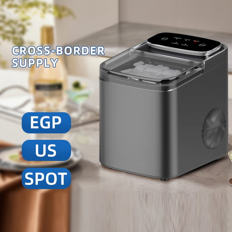 26 lb. Portable Countertop Ice Maker with Self-Cleaning, Bullet Ice, LED Display for Home & RV