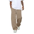 thumbnail image 2 of AzureSilk Men's Color Loose Wide Leg Sweatpants Men's Casual Fashion Sweatpants, 2 of 4
