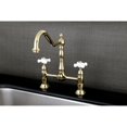 thumbnail image 2 of Kingston Brass KS1172PX Double Handle 8 in. Center Bridge Kitchen Faucet, 2 of 3