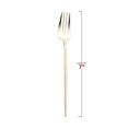 thumbnail image 2 of Smarty Shiny Gold Moderno Disposable Plastic Dessert Forks 240ct, 2 of 6