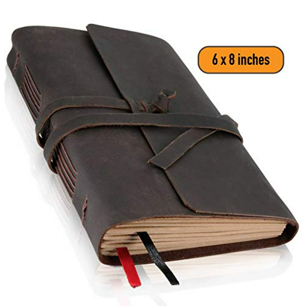 Leather Journal Lined Paper Handmade Leather Bound Writing Notebook