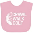 thumbnail image 3 of Inktastic Crawl Walk Golf Boys or Girls Baby Bib, 3 of 4