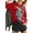 Red, variant on Womens Crewneck Graphic Sweatshirts Queen Of Hearts Long Sleeve Shirts Cute Loose Fit Casual Pullover Tops