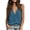 Blue, variant on Tank Tops for Women Solid Deep V-Neck Sleeveless Linen Tops Soft Lightweight Beach Vacation Casual Summer Tops