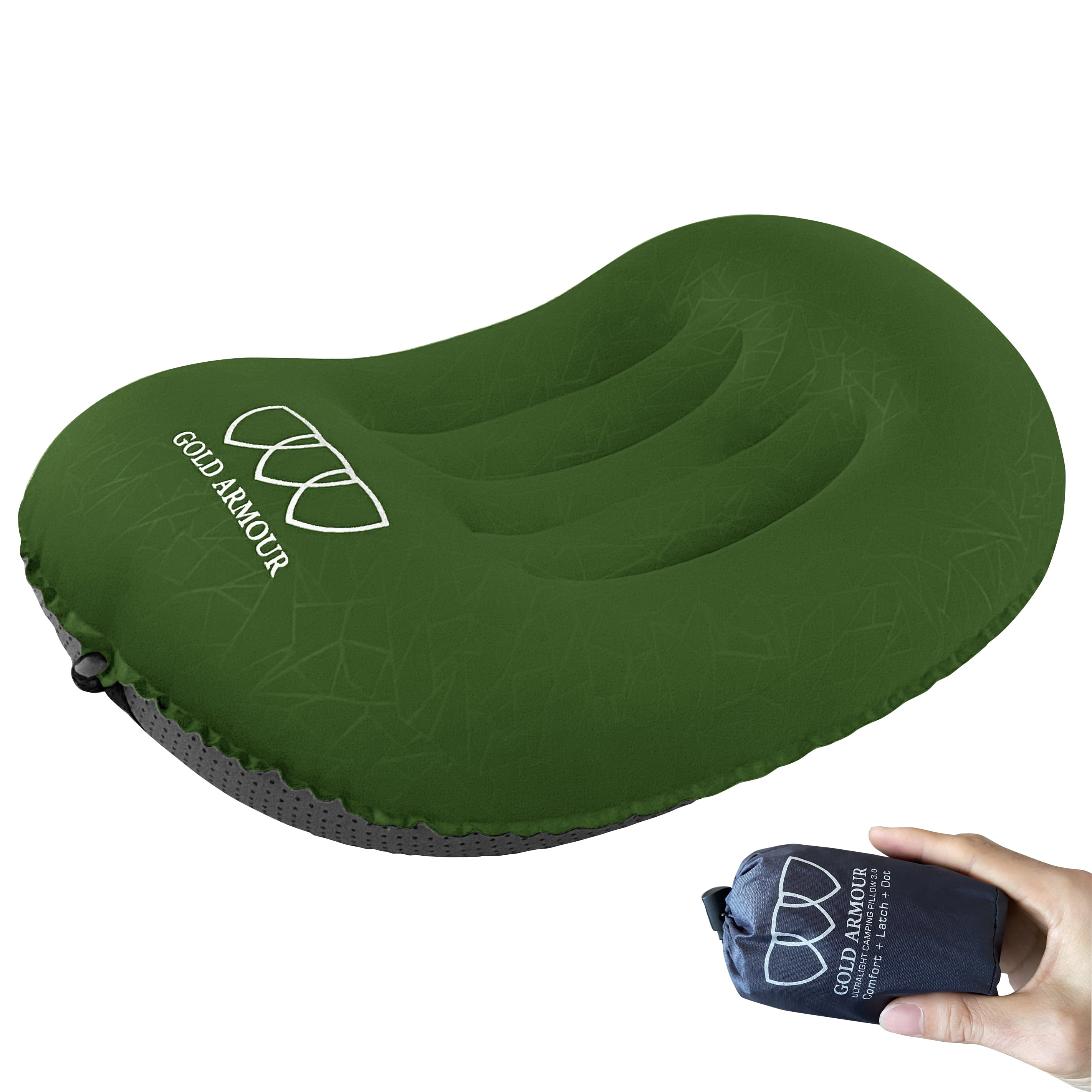 Gold Armour Inflatable Camping Pillow Backpacking Pillow Lightweight