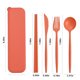 thumbnail image 3 of Teissuly Wheats Straw Knife, Fork And Spoon Three-piece Set, Camping Out Convenient Tableware Set, Children's Tableware Gifts Teissuly WER202312146760, 3 of 6