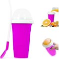 thumbnail image 1 of Slushie Cup, Magic Quick Frozen Smoothies Cup Cooling Cup Double Layer Squeeze Cup Slushy Maker, Homemade Ice Cream Maker Diy It For Children And Family, 1 of 7
