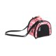 thumbnail image 4 of Bolso portador de hámster bolso al aire libre casa correa ajustable Flor rosa, 4 of 8