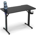 thumbnail image 2 of Escritorio de Gaming Costway con Soporte Joystick Portavaso Luz LED Negro 110 x 60 x 76 cm, 2 of 9