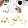 thumbnail image 3 of Pinces pour Chat Papeterie de Bureau Forme de Chat Creuse Longue Queue Fournitures en Fer Compactes pour 100 Pcs pour Pinces Créatives, 3 of 7