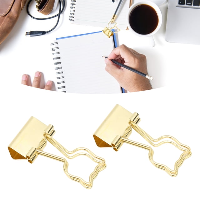 Cat Clips Cute Hollow Long Tail Iron Clips for 100Pcs Creative Clips Stationery Office Supplies