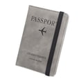 thumbnail image 1 of Funda protectora para pasaporte con bloqueo RFID para hombre y mujer. Gris, 1 of 9