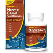 MagniLife Muscle Cramp Pain Relief, 125 Ct, Helps Ease Muscle Ache, Cramps & Stiffness, Natural relief for Leg, Foot, Hip, Joint & Back Pain