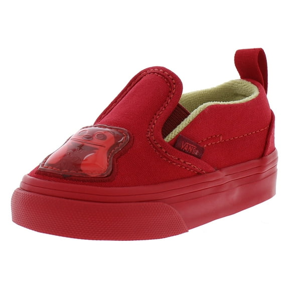 Vans Slip On V Infant/Toddler Shoes Size 6, Color: Goldbears Red
