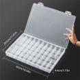 thumbnail image 2 of 24 36 48 Grids Paint Organiser Case Jewelry Storage Box Clear Plastic Storage Case for Jewelry Beads Painting Craft, 2 of 9