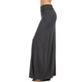 thumbnail image 4 of Womens Casual Solid Jersey Draped Long Maxi Skirt, 4 of 7