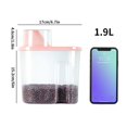 thumbnail image 2 of 1.9L Food Storage Box Plastic Sealpot Container Pantry Organizer Bin Kitchen Food Organizer Jar, 2 of 10