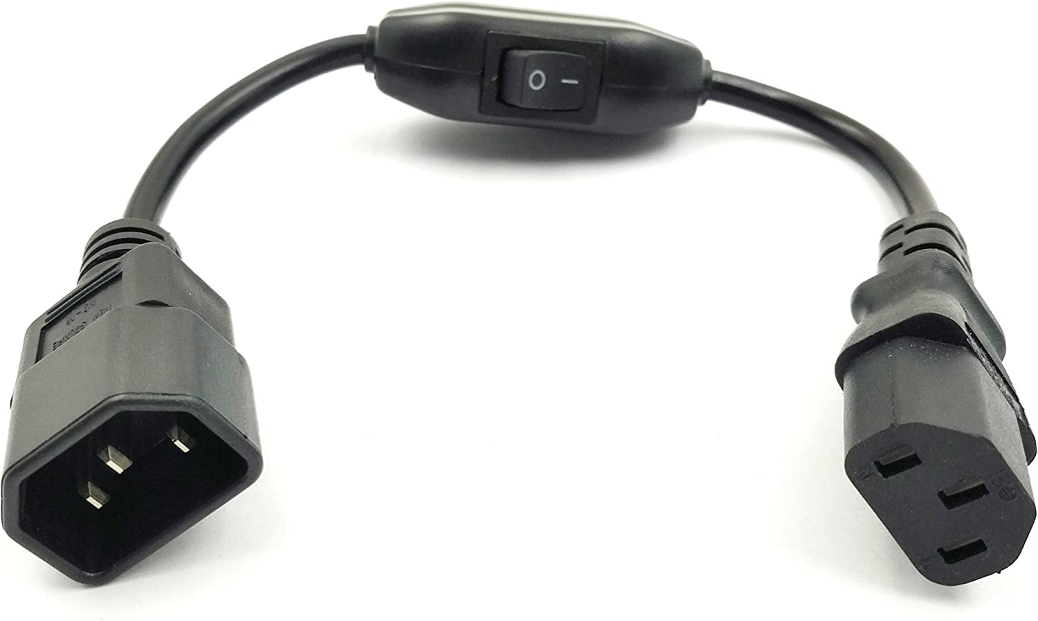 Power Cord with Switch, PC Power Cord Inline Switch IEC 320 Mains Power