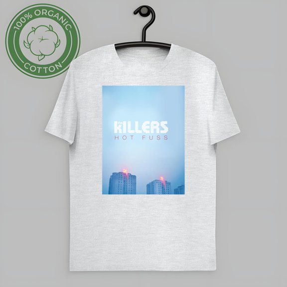 Retro Rock Band Graphic Tee - Hot Fuss Album Design Shirt
