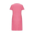 thumbnail image 6 of HomeGardon Women's Sleepwear Nightgowns for Women,Women's Oversized Short Nightgown Printed Round Neck and Short Sleeves dress,S-XXL, 6 of 6