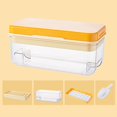 thumbnail image 3 of Deals Of The Day Clearance Prime Ice Cube Tray Ice Trays For Freezer Ice Cube Tray With Lid And Making 64 Pcs Ice Cubes Coffee With 2 Trays Ice Container &Cover Fre Yellow, 3 of 3
