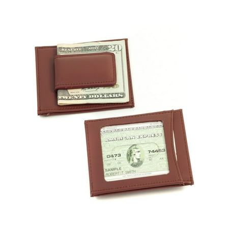 Bey-Berk - Leather Magnetic Money Clip and Wallet with ID Window - wcy.wat.edu.pl