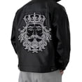 thumbnail image 7 of Crown King Patches Bearded Man Patches Embroidered Fabric Patches Military Patches Iron on Patch for Leather Jacket Backpack Decorated Emblem, 7 of 7