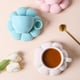 thumbnail image 4 of Taza de café y platillo con asa de porcelana antideslizante para vajilla de oficina en casa blanco, 4 of 9