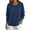 Navy, variant on Yotami Womens Sweatshirt, Button Crewneck Sweatshirt, Long Sleeve Pullover Tops, Casual Loose Fit Fall Clothes, Sizes S-XXL