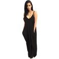 thumbnail image 1 of Robe Longue Maxi Boho pour Femmes Grande Taille, Dos Nu, Été, Plage, Combinaison Décontractée Sans Manches, 1 of 2