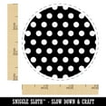 thumbnail image 2 of Geometric Polka Dotted Circle Self-Inking Rubber Stamp Ink Stamper - Sky Blue Ink - Small 3/4 Inch, 2 of 7