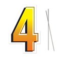 thumbnail image 1 of Beistle 53857-4 Plastic 4 Yard Sign - Pack of 3, 1 of 6