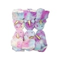 thumbnail image 6 of Unicorn Slipper Socks for Women Cozy Warm Lined Fuzzy Socks Slippers Indoor Booties with Non Slip Grippers, Purple Tie-Dye M/L, 6 of 6