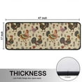 thumbnail image 5 of Kitchen Rugs Sets Of 2,Beige Chicken Folk Pattern Anti Fatigue Kitchen Mat Rugs Non Slip Washable,Decorative Kitchen Floor Mats for Kitchen,Sink,Laundry,17"x47"+17"x47", 5 of 5