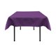 thumbnail image 1 of LA Mantel cuadrado de satén nupcial de lino 58 por 58 pulgadas, morado LA Linen TCbridal58X58_PurpleB23, 1 of 1