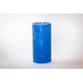 thumbnail image 3 of BeeTheLight Beeswax Pillar Candle - 100% Pure Bees Wax - Choose Your Size and Color - Up To 72 Hour Burn Time - Approx. 2x3, 3x4, 3x6 - Unscented - Natural Light Honey Scent (Rustic Blue, Large), 3 of 7