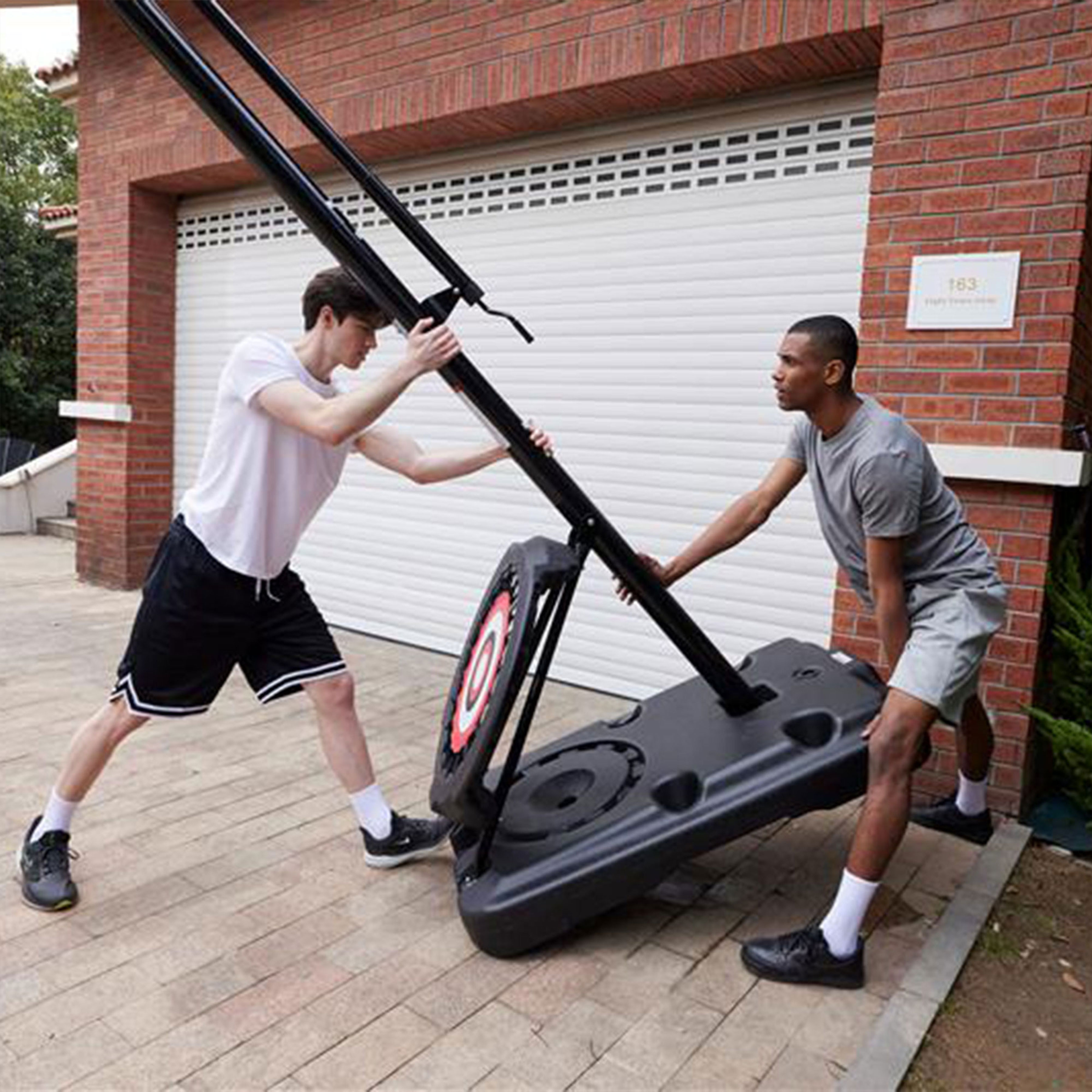IE Sports Portable Height Adjustable Basketball Hoop w/44" Backboard & Base