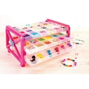 Make It Real: Ultimate Bead Studio - 2600 Pieces, Includes Beads Cord & Jump Rings, Organizer With 3 Trays, Bead Storage, Jewelry Kit, Make Bracelets Necklaces & More, Kids Ages 8+