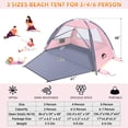 thumbnail image 2 of Carpa de Playa Happy Travel Refugio Solar con Protección UPF 50+ para 3-8 Personas, 2 of 7