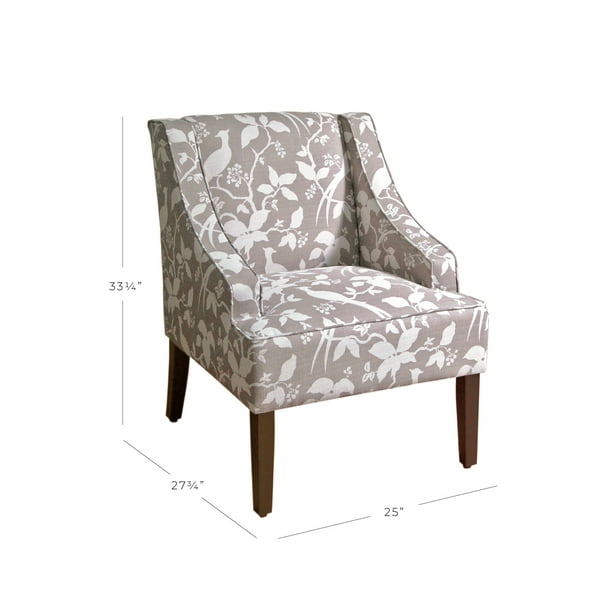 HomePop Classic Swoop Arm Accent Chair