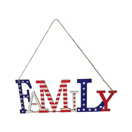 

Independence Day Wooden Pendant New Party Scene Arrangement Decoration