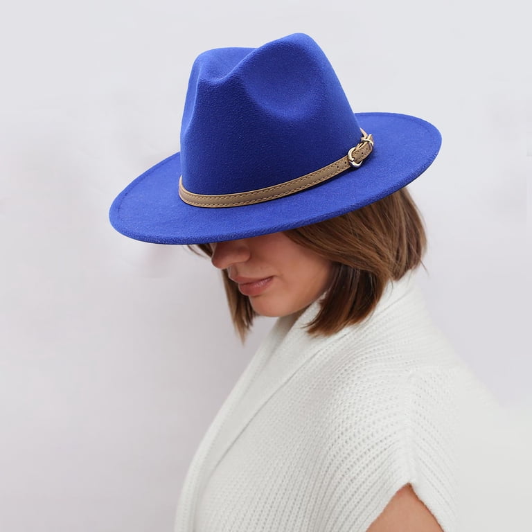 BWASD Felt Wide Brim HatWomens Classic Wide Floppy Panama  display picture 2