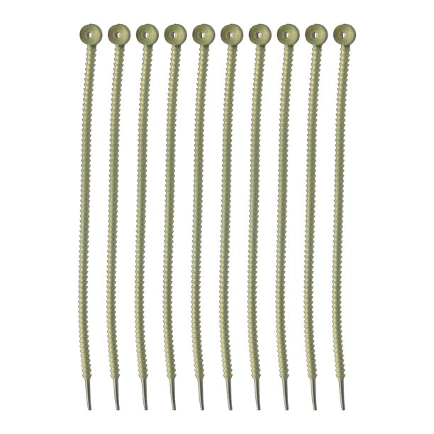 10 Uds. De bridas para cables de PVA, aparejo de cebos de pesca de carpa, cinturón atado de ajuste soluble en agua Tmvgtek pescar